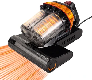 KLUENONO Bed Mattress Vacuum Cleaner with 253.7nm UV-C Light, Dust Sensor | 2-Speed, Handheld, Dual Cup, One-Touch Empty131°F Heat, Ultrasonic, MIF, Deep Clean for Bed, Sofa, Pillow (Corded, Black) KLUENONO Bed Mattress Vacuum Cleaner with 253.7nm UV-C Light, Dust Sensor | 2-Speed, Handheld, Dual Cup, One-Touch Empty131°F Heat, Ultrasonic, MIF, Deep Clean for Bed, Sofa, Pillow (Corded, Black)
