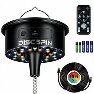 Disco Ball Motor with Remote, 30 RGBW Sound Light, 1-8 RPM Spinner (4-16") | 5 One-Tap Preset Mood Modes, 12 Colors, Rated 8 lbs Heavy Duty for 4-16 Inch Globes, 16.4ft USB & Battery Dual Power Disco Ball Motor with Remote, 30 RGBW Sound Light, 1-8 RPM Spinner (4-16") | 5 One-Tap Preset Mood Modes, 12 Colors, Rated 8 lbs Heavy Duty for 4-16 Inch Globes, 16.4ft USB & Battery Dual Power