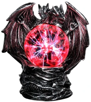 4 Inch XL Evil Dragon Plasma Ball Lamp Touch Sensitive,Party Magical Electrostatic Red Color Crystal Ball for Halloween Christmas 4 Inch XL Evil Dragon Plasma Ball Lamp Touch Sensitive,Party Magical Electrostatic Red Color Crystal Ball for Halloween Christmas