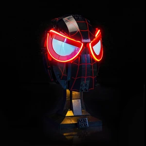 BrickBling Light Compatible with Lego Miles Morales' Mask 76329 | Creative Lighting Compatible with Lego Mask- Not Come with Model (Classic Version) BrickBling Light Compatible with Lego Miles Morales' Mask 76329 | Creative Lighting Compatible with Lego Mask- Not Come with Model (Classic Version)