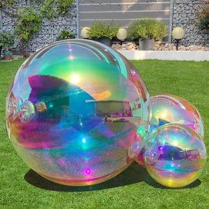 19.6in Inflatable Mirror Ball,Big Shiny Inflatable Ball Silver/Gold/Iridescent,PVC Hanging Large Disco Balls Decor for Party, Concerts, Stage, Wedding Decoration (1 Piece,Without Air Pump) 19.6in Inflatable Mirror Ball,Big Shiny Inflatable Ball Silver/Gold/Iridescent,PVC Hanging Large Disco Balls Decor for Party, Concerts, Stage, Wedding Decoration (1 Piece,Without Air Pump)