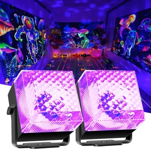 2 in 1 Disco Black Light Glow Party Lights,10W UV Disco Ball Light with Sound Activated Strobe Light Halloween Dj Party Lights Indoor for Halloween Christmas Birthday Party Dancing Decoration, 2 Pack 2 in 1 Disco Black Light Glow Party Lights,10W UV Disco Ball Light with Sound Activated Strobe Light Halloween Dj Party Lights Indoor for Halloween Christmas Birthday Party Dancing Decoration, 2 Pack