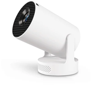 Portable Mini Projector with Ultra Short Throw, WiFi 6 & Bluetooth 5.4 | 4K Support, Android 11 Smart Proyector with Built-in 4000+ Apps, Remote, Auto Keystone, Base Speaker, 110 Display (White) Portable Mini Projector with Ultra Short Throw, WiFi 6 & Bluetooth 5.4 | 4K Support, Android 11 Smart Proyector with Built-in 4000+ Apps, Remote, Auto Keystone, Base Speaker, 110 Display (White)