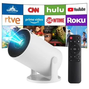 Mini Projector,Upgraded Smart 4K Projector with Wifi 6 and Bluetooth 5.4,Portable Projector with Android 14, Automatic Keystone Correction,180 Degree,130 Inch Display (White) Mini Projector,Upgraded Smart 4K Projector with Wifi 6 and Bluetooth 5.4,Portable Projector with Android 14, Automatic Keystone Correction,180 Degree,130 Inch Display (White)