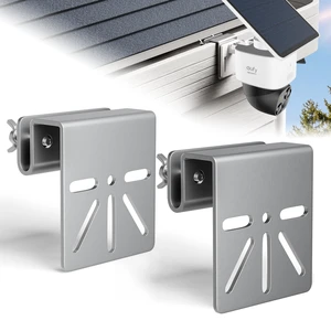 2 PCS Gutter Mount for Security Cameras,Stainless Steel Camera Gutter Mount | No Drill, Universal Gutter Mount Brackets,Compatible with Eufy S340/E30,Fits Most Security Cameras and Solar Panels,Silver 2 PCS Gutter Mount for Security Cameras,Stainless Steel Camera Gutter Mount | No Drill, Universal Gutter Mount Brackets,Compatible with Eufy S340/E30,Fits Most Security Cameras and Solar Panels,Silver