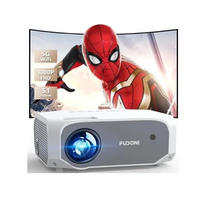 FUDONI Projector with WiFi and Bluetooth, Native 1080P Outdoor Movie Projectors 4k Supported, 15000L Portable Home Theater Projector Max 300", Indoor&Outdoor Use FUDONI Projector with WiFi and Bluetooth, Native 1080P Outdoor Movie Projectors 4k Supported, 15000L Portable Home Theater Projector Max 300", Indoor&Outdoor Use