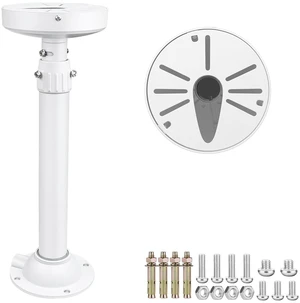 ZT-NET ZT-NET Extendable Pole Mount for Security Surveillance Cameras | Ceiling / Wall Mounting Bracket for Bullet Camera,Solid Metal (11.8-23.6 inch)