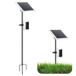 Camera Mount, 2-in-1 Pole Ground Stake Mount Stand with Solar Panel Mount for Ring, Blink, Eufy, Wyze, Google Nest & Arlo, 360° Adjustment Holder, Outdoor Camera Mount Ground Stake Bracket Camera Mount, 2-in-1 Pole Ground Stake Mount Stand with Solar Panel Mount for Ring, Blink, Eufy, Wyze, Google Nest & Arlo, 360° Adjustment Holder, Outdoor Camera Mount Ground Stake Bracket