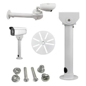 compcctv Universal Camera Wall Mounting Bracket, Aluminum, Beige, 11.6in, Wall & Ceiling Mount, Tilt 180, Swivel 45