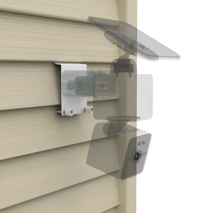 Koroao Vinyl Siding Mount Bracket Compatible with WYZE Solar Cam Pan Camera,No-Drilling Security Camera Bracket Mounting for Outdoor Use - White Koroao Vinyl Siding Mount Bracket Compatible with WYZE Solar Cam Pan Camera,No-Drilling Security Camera Bracket Mounting for Outdoor Use - White