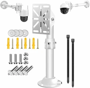 FINXRoll Telescopic Camera Wall Mount, Aluminum Duckbill Surveillance Camera Bracket with Ball Camera Adapter Plate, Wall & Ceiling Mount Hardware Kit, Indoor Outdoor Universal Security Camera Holder FINXRoll Telescopic Camera Wall Mount, Aluminum Duckbill Surveillance Camera Bracket with Ball Camera Adapter Plate, Wall & Ceiling Mount Hardware Kit, Indoor Outdoor Universal Security Camera Holder