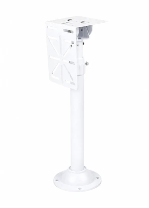 Pole Security Camera Mount Adjustable 16.5inch-23.6inch with L-Type Multi-Function Ball Adapter Plate, Outdoor Camera Mount Aluminum Alloy for Stability, Wall Camera Mount for Indoor & Outdoor Use