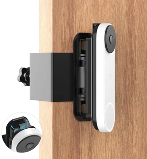 Borcorz Anti-Theft Adjustable Mount for Google Nest Doorbell (Battery), No Drill Mount for Google Doorbell Camera, Adjustable (45° Left and Right) Angle for Apartment Home Renters Borcorz Anti-Theft Adjustable Mount for Google Nest Doorbell (Battery), No Drill Mount for Google Doorbell Camera, Adjustable (45° Left and Right) Angle for Apartment Home Renters