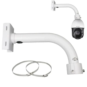 compcctv Security Camera Mount Bracket, Dome PTZ Camera Mount Universal Camera Pole Mount Bracket for CCTV Security Camera/IP Camera, L Type