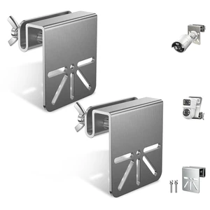 Universal Security Camera Gutter Mount, Adjustable Steel Bracket | Adjustable Design, Gutter Clamp Mount, Heavy Duty Steel, Wide Compatibility, No Drill Mount, Multi Hole Design Universal Security Camera Gutter Mount, Adjustable Steel Bracket | Adjustable Design, Gutter Clamp Mount, Heavy Duty Steel, Wide Compatibility, No Drill Mount, Multi Hole Design