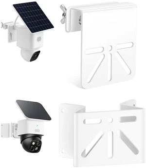 Gutter Mount & Wall Corner Mount for Wyze, Eufy soloCam S340/E30/E42 | Stainless steel anti-rust, 270° Wider View, Fits Wyze, Eufy, Reolink, AOSU cameras, solarpanel and more, White Gutter Mount & Wall Corner Mount for Wyze, Eufy soloCam S340/E30/E42 | Stainless steel anti-rust, 270° Wider View, Fits Wyze, Eufy, Reolink, AOSU cameras, solarpanel and more, White