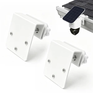 2 Pack White Stainless Steel Gutter Mount for Eufy SoloCam S340 E30 E42 S330, No Drill Universal Bracket Compatible with Solar Panel Outdoor Camera 2 Pack White Stainless Steel Gutter Mount for Eufy SoloCam S340 E30 E42 S330, No Drill Universal Bracket Compatible with Solar Panel Outdoor Camera