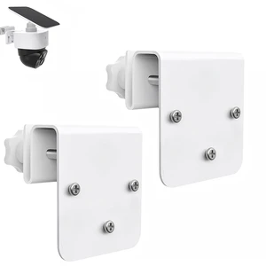 2 Pack Gutter Mount Bracket for Eufy Security SoloCam S340/E30/E42 and 4G LTE Cam S33, Stainless Steel Gutter Mount for Solar Security Camera, No-Drill Installation
