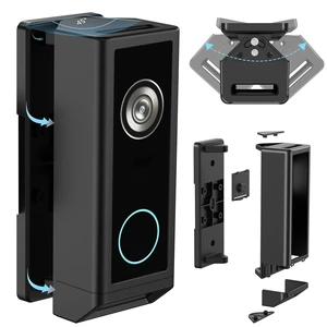 Doorbell Mount Bracket For Eufy E340 Doorbel Adjustable Mount | Anti-Theft Bracket Doorbell Mount Adjustable Mount 45° Left & Right Not Block Motion Sensor & Night Vision Angle Mount-Black Doorbell Mount Bracket For Eufy E340 Doorbel Adjustable Mount | Anti-Theft Bracket Doorbell Mount Adjustable Mount 45° Left & Right Not Block Motion Sensor & Night Vision Angle Mount-Black