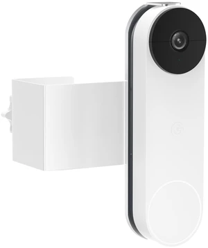 Anti-Theft Doorbell Mount for Google Nest Doorbell Battery, No Drill Video Doorbell Mount Adjustable Mounting Bracket for Nest, Fully Metal Damage Free Door Camera Mount for Apartment Rentals Home Anti-Theft Doorbell Mount for Google Nest Doorbell Battery, No Drill Video Doorbell Mount Adjustable Mounting Bracket for Nest, Fully Metal Damage Free Door Camera Mount for Apartment Rentals Home