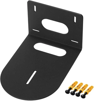 VANROUG Camera Wall Mount Bracket, Universal Security Camera Mounting Holder, Small Universal Wall Mounting Bracket for Hanging Small Select Surveillance Cameras or Speaker, Black Color VANROUG Camera Wall Mount Bracket, Universal Security Camera Mounting Holder, Small Universal Wall Mounting Bracket for Hanging Small Select Surveillance Cameras or Speaker, Black Color