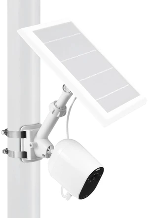 Wasserstein 2-in-1 Universal Pole Mount for Camera & Solar Panel Compatible with Wyze, Blink, Ring, Arlo, Eufy Camera (White) Wasserstein 2-in-1 Universal Pole Mount for Camera & Solar Panel Compatible with Wyze, Blink, Ring, Arlo, Eufy Camera (White)