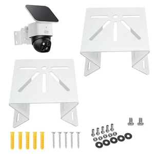2 PCS Camera Corner Mount Compatible with Eufy SoloCam S340/E30/E42, Eufy 4G LTE Cam S330, 270° Wider View on Both Sides of Exterior Wall Corner, Stainless Steel Mounting Bracket for PTZ Camera 2 PCS Camera Corner Mount Compatible with Eufy SoloCam S340/E30/E42, Eufy 4G LTE Cam S330, 270° Wider View on Both Sides of Exterior Wall Corner, Stainless Steel Mounting Bracket for PTZ Camera