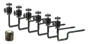 Danoib Trail Camera Tree Mount, 6 Pack Outdoor Camera Stand Black | 360° Adjustable Head, 1/4 Inch Screw, Game Camera Holder, For Hunting & Wildlife Monitoring Danoib Trail Camera Tree Mount, 6 Pack Outdoor Camera Stand Black | 360° Adjustable Head, 1/4 Inch Screw, Game Camera Holder, For Hunting & Wildlife Monitoring
