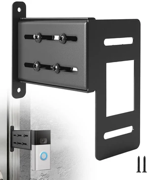 Adjustable Doorbell Extender Fits for Ring Doorbell 2nd Gen, Stainless Steel Adjustable Doorbell Extender Fits for Ring Doorbell 2nd Gen, Stainless Steel