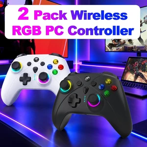 Wireless PC Steam Controller with TMR Stick Hall Effect Trigger Back Paddle | Bluetooth Gamepad for Computer,PS4Switch1/2,1000Hz Polling Rate,8H Gaming Time,Macro,Turbo,Customizable RGB,Backlit Button Wireless PC Steam Controller with TMR Stick Hall Effect Trigger Back Paddle | Bluetooth Gamepad for Computer,PS4Switch1/2,1000Hz Polling Rate,8H Gaming Time,Macro,Turbo,Customizable RGB,Backlit Button