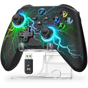 AXYBCOOL Wireless PC Controller with Stand, PC Gaming Controller with Linear Triggers/Vibration/Turbo - No Dead Zone - Bluetooth Controller for PC/Switch/Switch 2/iOS/Android AXYBCOOL Wireless PC Controller with Stand, PC Gaming Controller with Linear Triggers/Vibration/Turbo - No Dead Zone - Bluetooth Controller for PC/Switch/Switch 2/iOS/Android