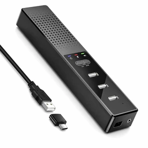 AiooTisu Conference Speakerphone for PC & Laptop, Bluetooth Speakerphone with AI Noise Reduction, 360° Voice Pickup, USB-C Plug and Play, Compatible with Zoom, Microsoft Teams, Skype & Webex AiooTisu Conference Speakerphone for PC & Laptop, Bluetooth Speakerphone with AI Noise Reduction, 360° Voice Pickup, USB-C Plug and Play, Compatible with Zoom, Microsoft Teams, Skype & Webex