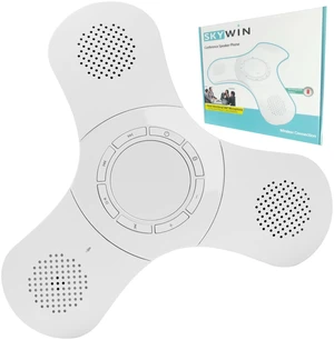 Conference Speaker and Microphone, 360° Voice Pickup, Noise Reduction | 1 Pack, USB Bluetooth Speakerphone for Laptop, Portable Rechargeable, Zoom Teams Compatible, 3-5 Person Home Office Conference Speaker and Microphone, 360° Voice Pickup, Noise Reduction | 1 Pack, USB Bluetooth Speakerphone for Laptop, Portable Rechargeable, Zoom Teams Compatible, 3-5 Person Home Office