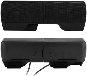 USB Mini Soundbar, Portable Soundbar Speaker with 3.5mm Plug, Desktop Audio Speaker for Laptop, PC, TV, Smartphone USB Mini Soundbar, Portable Soundbar Speaker with 3.5mm Plug, Desktop Audio Speaker for Laptop, PC, TV, Smartphone