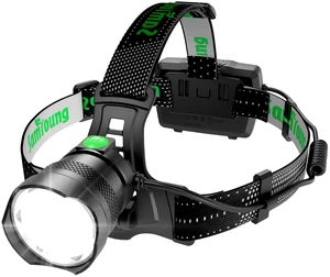 Samyoung High Lumens LED Headlamp Rechargeable, Up to 50H Runtime | 9000mAh, Motion Sensor, 7 Modes, Zoomable Head Lamp, 90° Adjustable, IP67 Waterproof Head Light for Running, Hiking, Camping Samyoung High Lumens LED Headlamp Rechargeable, Up to 50H Runtime | 9000mAh, Motion Sensor, 7 Modes, Zoomable Head Lamp, 90° Adjustable, IP67 Waterproof Head Light for Running, Hiking, Camping