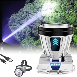 PINSAI Super Bright Headlamp High Power Headlight LED Rechargeable Motion Sensor Hunting Head lamp Flashlight Spotlight Waterproof Light for Outdoor Fishing Camping Hiking PINSAI Super Bright Headlamp High Power Headlight LED Rechargeable Motion Sensor Hunting Head lamp Flashlight Spotlight Waterproof Light for Outdoor Fishing Camping Hiking