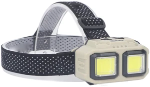 JAOCDOEN LED COB Headlamp, Super Bright USB Rechargeable Lightweight Headlamp with Motion Sensor, Battery Level Display for Outdoor Hiking Fishing, Mounted Flashlight
