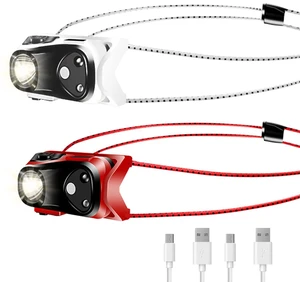 ABUSVEX Headlamp Rechargeable 2PCS,1000 Lumen Ultra-Light Bright LED Headlight with White Red Light,Ultralight Waterproof Motion Sensor Head Lamp,4 Mode for Outdoor Camping Running ABUSVEX Headlamp Rechargeable 2PCS,1000 Lumen Ultra-Light Bright LED Headlight with White Red Light,Ultralight Waterproof Motion Sensor Head Lamp,4 Mode for Outdoor Camping Running