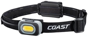 Coast RL10 560 Lumen Dual Color LED Headlamp with Flood and Spot Beams, Variable Light Control, C.O.B., Alkaline Dual Power, Non-Slip Band, 3 x AAA Included