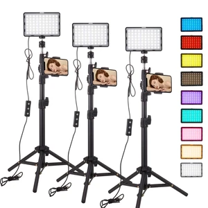 3pack LED 9Color Filter Studio Streaming Lights Photography Video Lighting Kit Photo Lights for Video Recording Photography Camera Photo Game Stream YouTube TikTok Filming Computer Conference Shooting 3pack LED 9Color Filter Studio Streaming Lights Photography Video Lighting Kit Photo Lights for Video Recording Photography Camera Photo Game Stream YouTube TikTok Filming Computer Conference Shooting