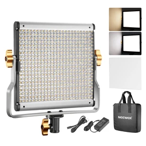 NEEWER Dimmable Bi Color LED with U Bracket Professional Video Light | For Studio YouTube Outdoor Video, Photography Lighting Kit, Rugged Metal Frame, 480 LED Beads, 3200-5600K, CRI 96+ NEEWER Dimmable Bi Color LED with U Bracket Professional Video Light | For Studio YouTube Outdoor Video, Photography Lighting Kit, Rugged Metal Frame, 480 LED Beads, 3200-5600K, CRI 96+