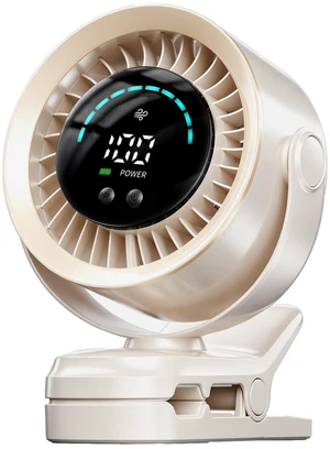 duludulu Portable Clip on Fan, Rechargeable USB Desk Fan with Turbo Airflow, 100 Speeds LED Display, 360° Rotation, Small Quiet Battery Powered Fan for Stroller Outdoor Travel Camping Golf Cart, White duludulu Portable Clip on Fan, Rechargeable USB Desk Fan with Turbo Airflow, 100 Speeds LED Display, 360° Rotation, Small Quiet Battery Powered Fan for Stroller Outdoor Travel Camping Golf Cart, White