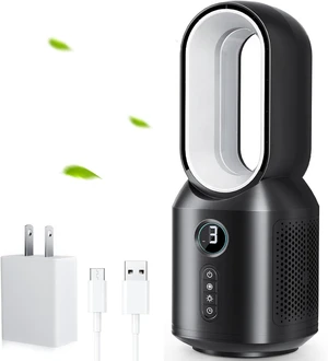 let'me Desk Fan, Small Bladeless Table Fan, Small Fan with 3 Speeds and Night Light, Quiet Desk Fan for Personal, Bedroom, Office, Nightstand let'me Desk Fan, Small Bladeless Table Fan, Small Fan with 3 Speeds and Night Light, Quiet Desk Fan for Personal, Bedroom, Office, Nightstand