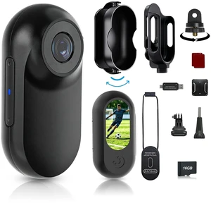 Mini Body Camera, Thumb Size Wearable 1080P Action Camera with 16GB | Magnetic Necklace POV Cam, Helmet Mount,Mounting Kit for Cycling,Vlogging,Sports,Up to 128GB Expandable,Gift for Men & Women Mini Body Camera, Thumb Size Wearable 1080P Action Camera with 16GB | Magnetic Necklace POV Cam, Helmet Mount,Mounting Kit for Cycling,Vlogging,Sports,Up to 128GB Expandable,Gift for Men & Women
