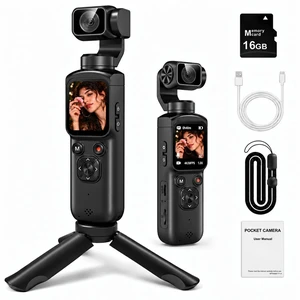 4K Vlogging Camera for YouTube, 75MP Pocket Camera with 330° Rotating Lens | PDAF Autofocus, Face Tracking, 1.72" Touch Screen, WiFi, Tripod & 16GB Video Camera for Daily Recording 4K Vlogging Camera for YouTube, 75MP Pocket Camera with 330° Rotating Lens | PDAF Autofocus, Face Tracking, 1.72" Touch Screen, WiFi, Tripod & 16GB Video Camera for Daily Recording