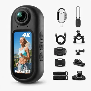 Mini Action Camera 6-Axis EIS Stablization,4K 64MP Wearable Sports Camera | UHD Thumb Camera,WiFi Bodycam with audio/video recording,EIS anti-shake,1.5" screen Bluetooth sports camera, 160-min battery Mini Action Camera 6-Axis EIS Stablization,4K 64MP Wearable Sports Camera | UHD Thumb Camera,WiFi Bodycam with audio/video recording,EIS anti-shake,1.5" screen Bluetooth sports camera, 160-min battery