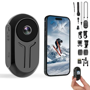 HSJAKKK Action Camera Body Cam Thumb POV Camera Wearable Hands-Free Cam | 2K | Euqippede 32GB SD Card | Tiny Camera | Comes with many accessories | Suitable for travel, hiking, and cycling HSJAKKK Action Camera Body Cam Thumb POV Camera Wearable Hands-Free Cam | 2K | Euqippede 32GB SD Card | Tiny Camera | Comes with many accessories | Suitable for travel, hiking, and cycling