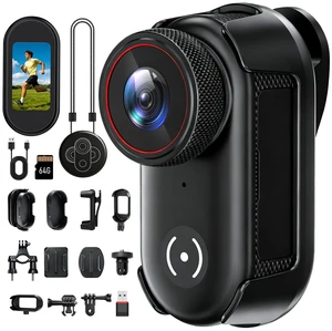 UYIKOO 4K Mini Body Action Camera with 1.47" Screen, 64GB Thumb Size Small POV Camera with WiFi, Tiny Wearable Magnetic Camcorder for Work Vlogging Cycling Motorcycle Pet Travel UYIKOO 4K Mini Body Action Camera with 1.47" Screen, 64GB Thumb Size Small POV Camera with WiFi, Tiny Wearable Magnetic Camcorder for Work Vlogging Cycling Motorcycle Pet Travel