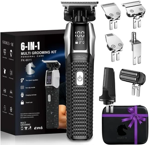 6-in-1 Professional Beard Trimmer for Men-Exposed Skeleton Design, 8000 RPM Motor, Alloy Machine Head | Waterproof Electric Shaver, Lithium-Ion Cordless Hair Clipper, Full Body Precision Grooming Kit 6-in-1 Professional Beard Trimmer for Men-Exposed Skeleton Design, 8000 RPM Motor, Alloy Machine Head | Waterproof Electric Shaver, Lithium-Ion Cordless Hair Clipper, Full Body Precision Grooming Kit