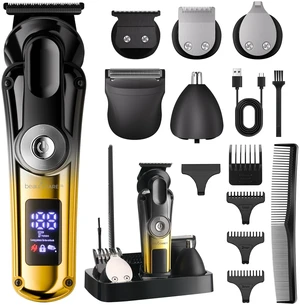 BEAUTYCARE 5-in-1 Grooming Kit for Men, Zero-Gapped T-Blade Trimmer | Cordless Beard & Hair Trimmer, USB-C Rechargeable, IPX6 Water-Resistant, 90-Min Runtime, Travel Lock, for Hair, Beard & Body